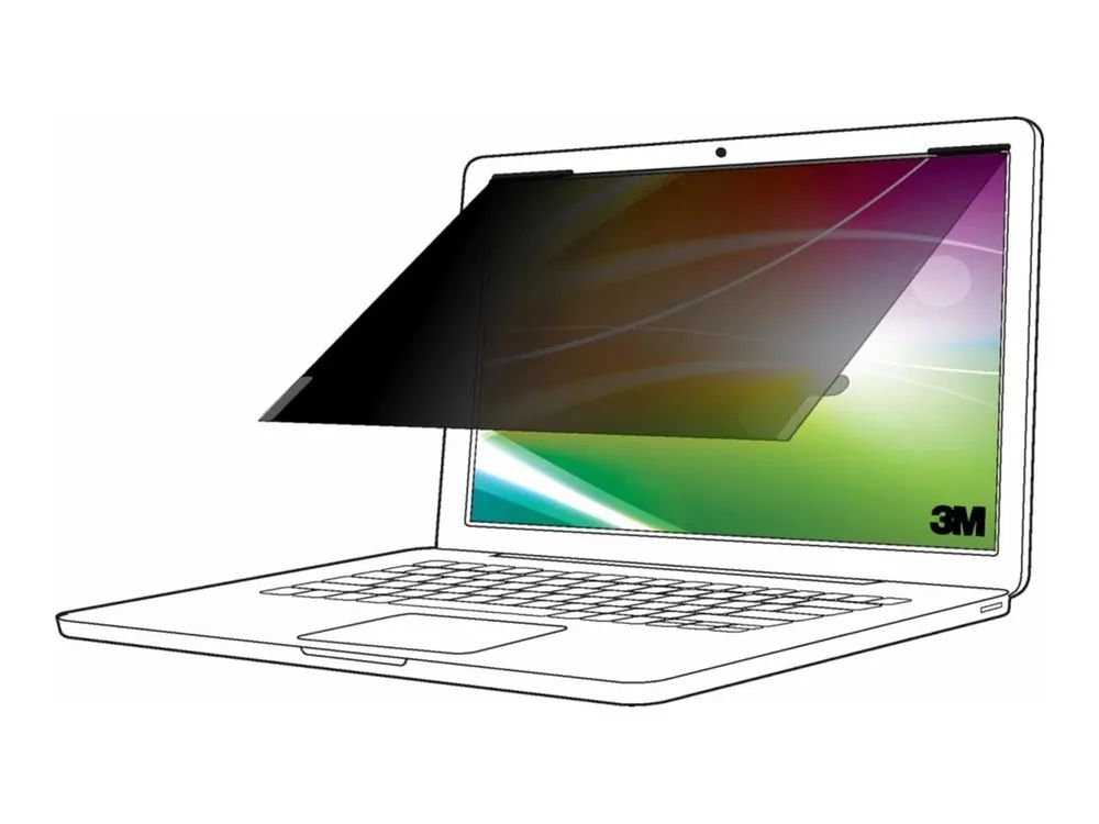 3M BP160W1B - Blickschutzfilter für Notebook - heller Bildschirm - entfernbar - Flip/Kleber - 40.6 cm (16")