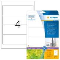 HERMA 10746 - Weiß - Selbstklebendes Druckeretikett - Gestanztes Etikett - Papier - Laser/Inkjet - Dauerhaft
