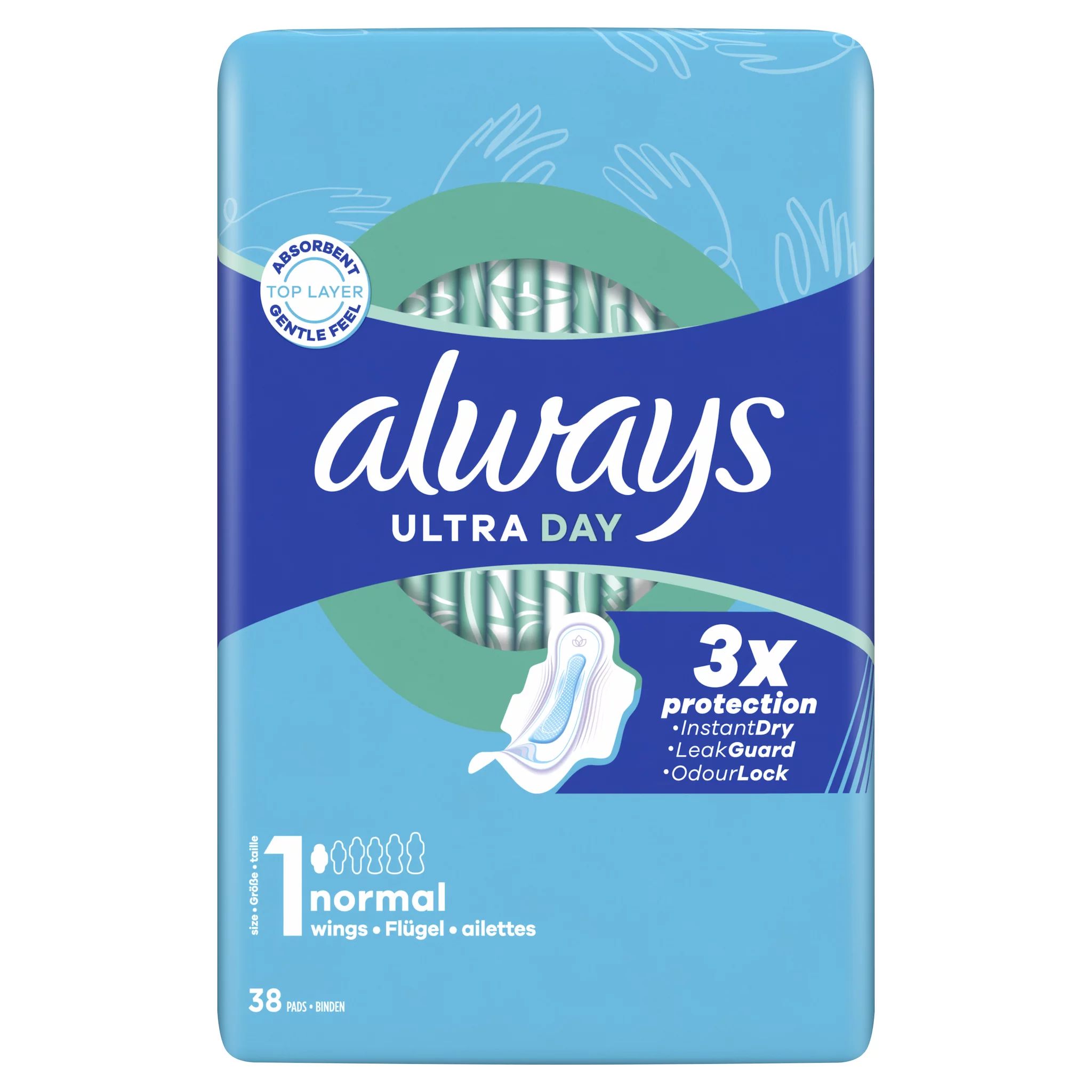 always Ultra Binde Normal mit Flügeln Monatspaket,