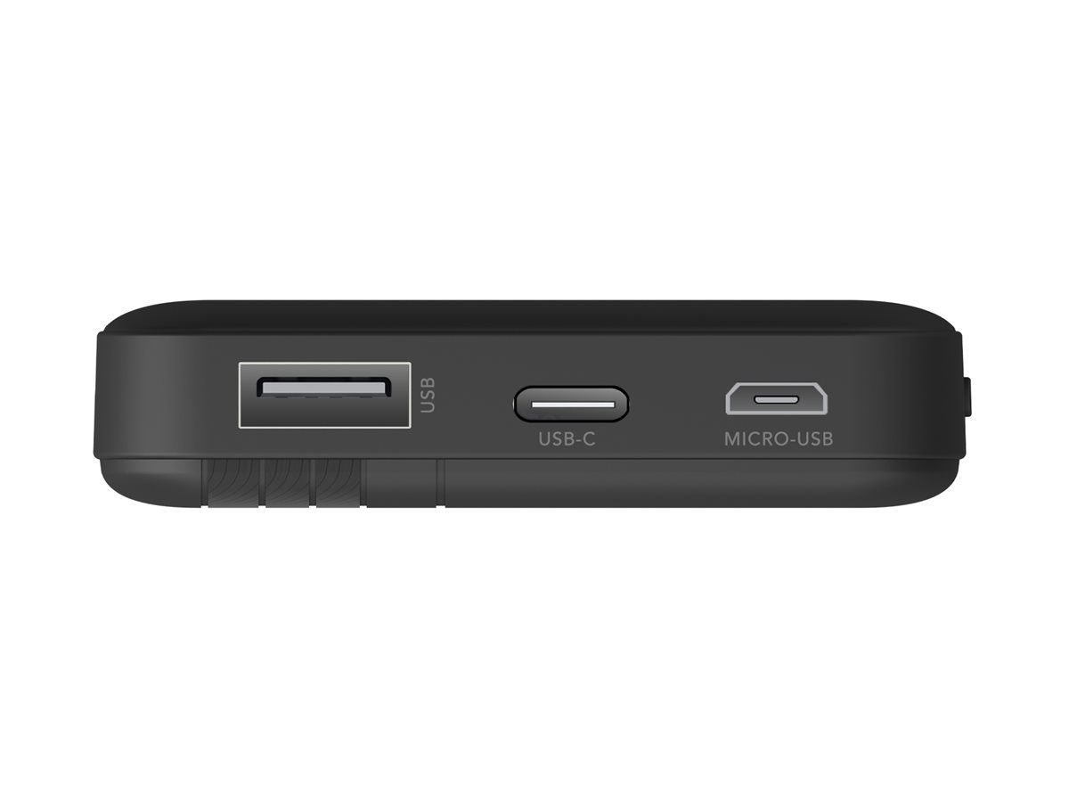 dbramante1928 re-charge - Powerbank - 5000 mAh - 20 Watt - Apple 2.4A, BC 1.2, PD 2.0, PD 3.0, QC 2.0, QC 3.0 - 2 Ausgabeanschlussstellen (24 pin USB-C, USB Typ A)