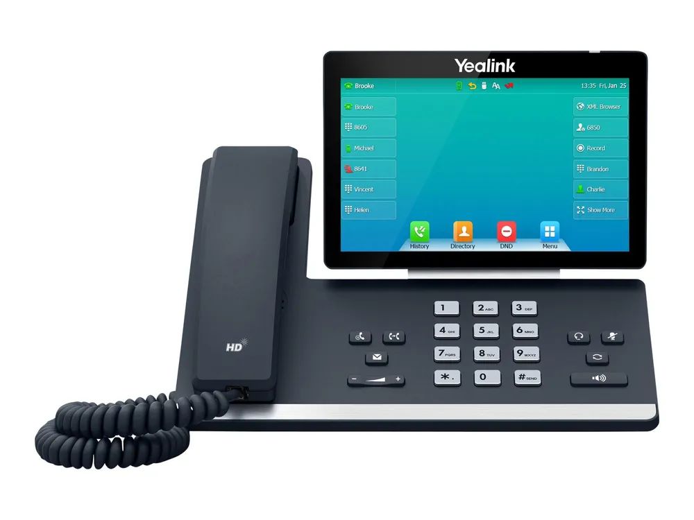 Yealink SIP-T57W - VoIP-Telefon - mit Bluetooth-Schnittstelle mit Rufnummernanzeige - IEEE 802.11a/b/g/n/ac (Wi-Fi)