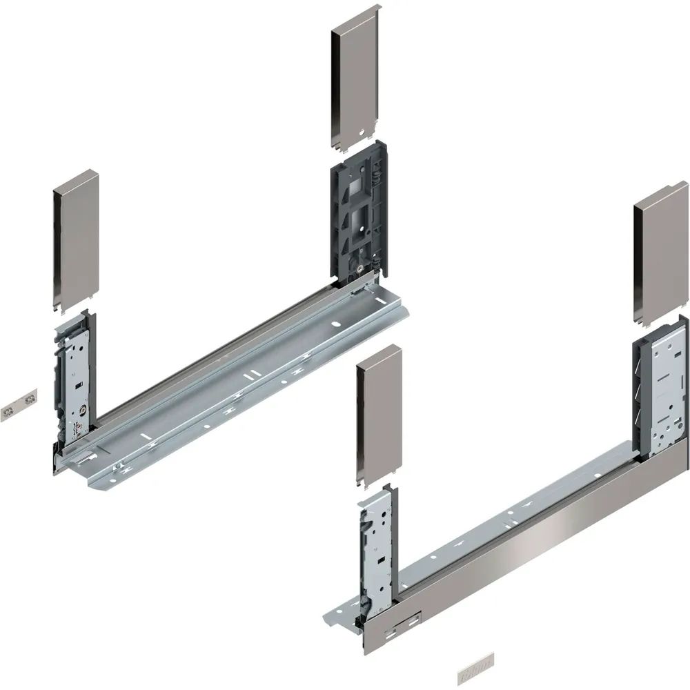 BLUM LEGRABOX free, Zarge Höhe C, NL 450, Inox (Antifingerprint)