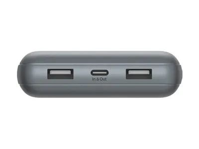 Belkin BoostCharge - Powerbank - 20000 mAh - 15 Watt - 3 A - 3 Ausgabeanschlussstellen (2 x USB, USB-C)