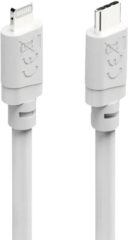 Hama Ladekabel, USB-C - Lightning, für iPhone/iPad, MFi, 3 m, Weiß