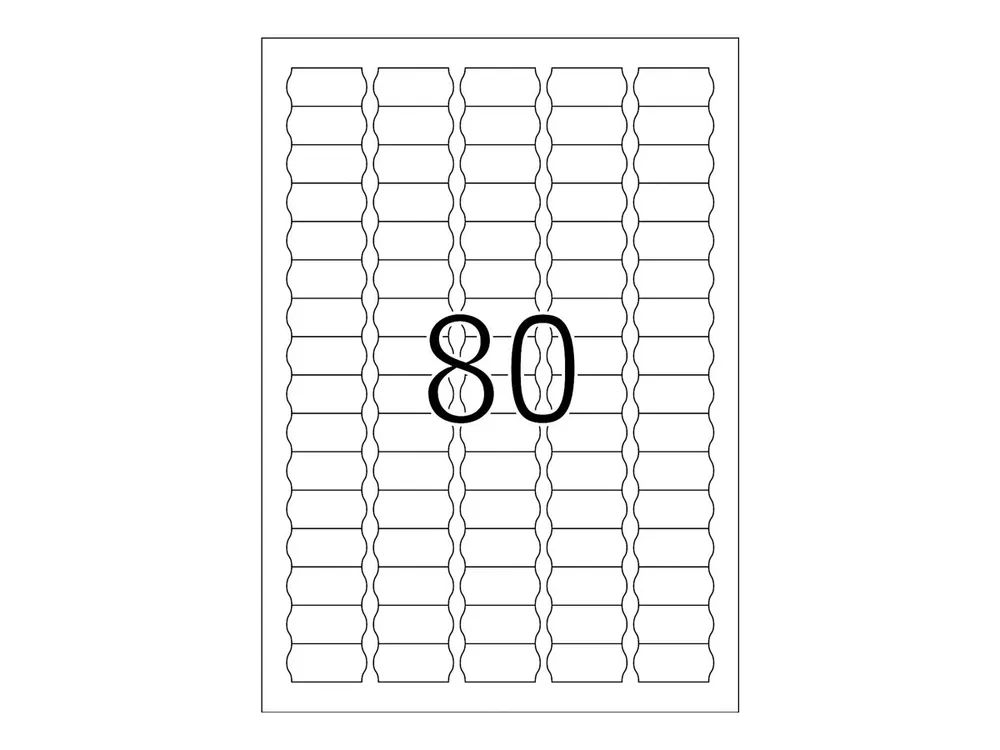 HERMA Special - Papier - entfernbarer Klebstoff - weiß - 35.6 x 16.9 mm 2000 Etikett(en) (25 Bogen x 80)