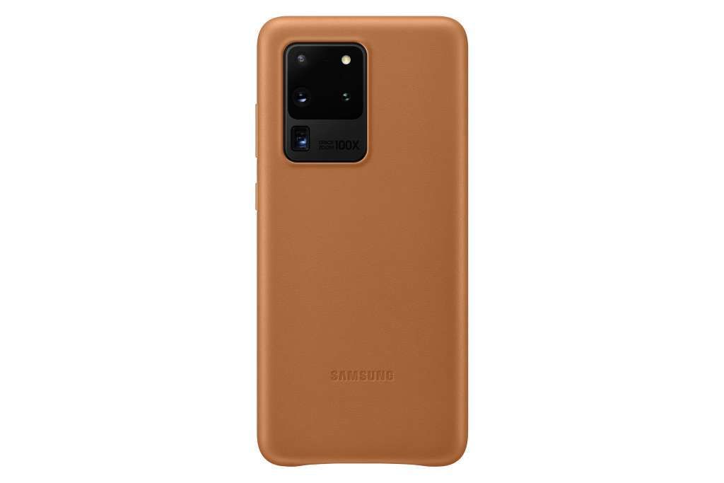 Samsung Leather-Cover "EF-VG988" für Galaxy S20 Ultra, Braun