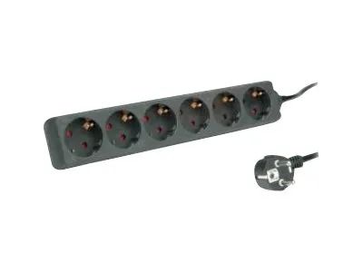 ROLINE Steckdosenleiste - Wechselstrom 250 V - 3600 Watt - Eingabe, Eingang CEE 7/4 - Ausgangsanschlüsse: 6 (3 x CEE 7/4)