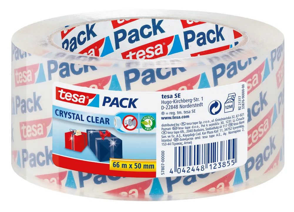 Tesa Tesapack - Packband - 50 mm x 66 m - Polypropylen