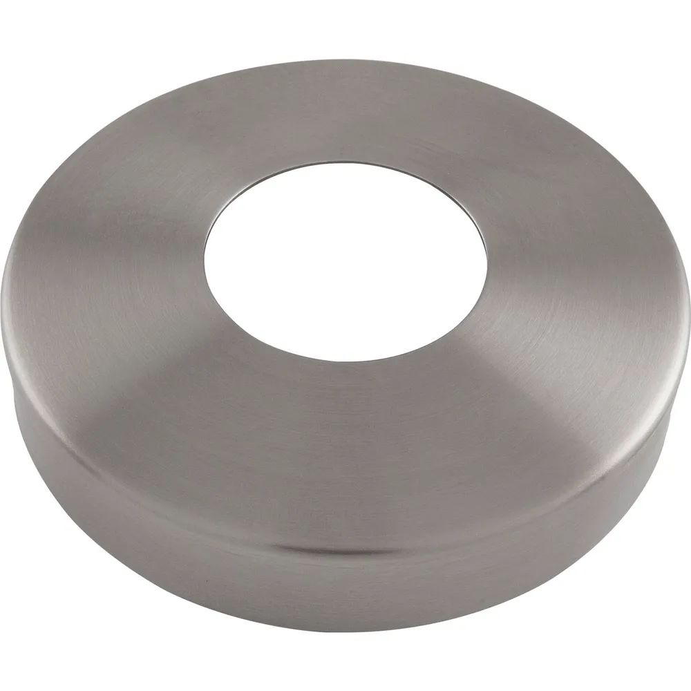 ECONOMY Abdeckrosette für Rohr ø 42,4 mm,Edelstahl geschliffen V2A