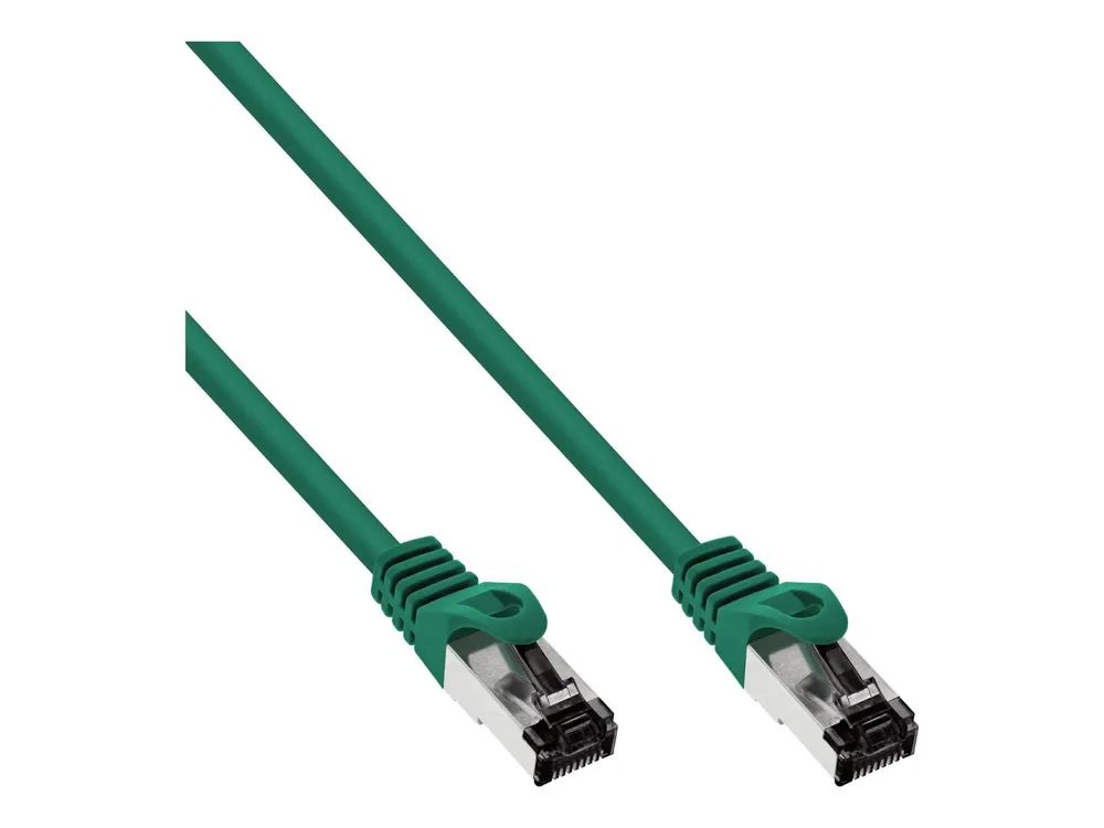 InLine Patchkabel - S/FTP (PiMf) - Cat.8.1 - 2000MHz - halogenfrei - grün - 15m