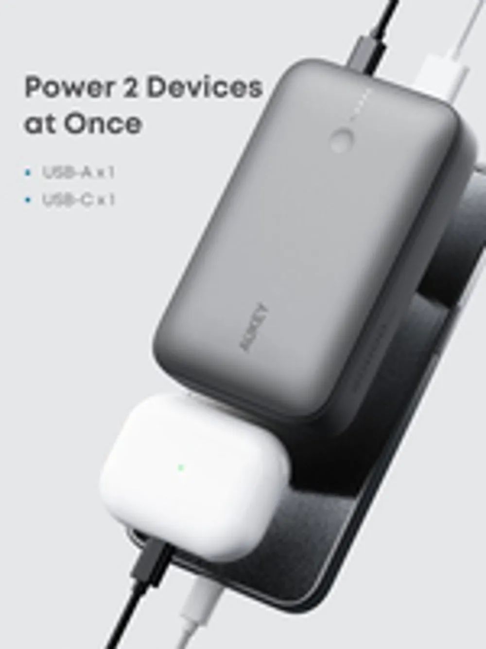 AUKEY Powerbank Spark Mini 20W USB-C/USB-A weiß - Mini (AAAA)