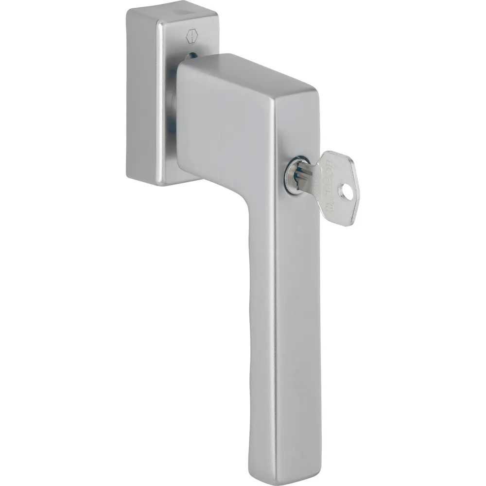 HOPPE Fenstergriff TOULON Sperrzylinder, VK 32-42 mm, Aluminium edelstahlfarbig