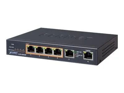 Planet GSD-604HP - Switch - 4 x 10/100/1000 (PoE+)