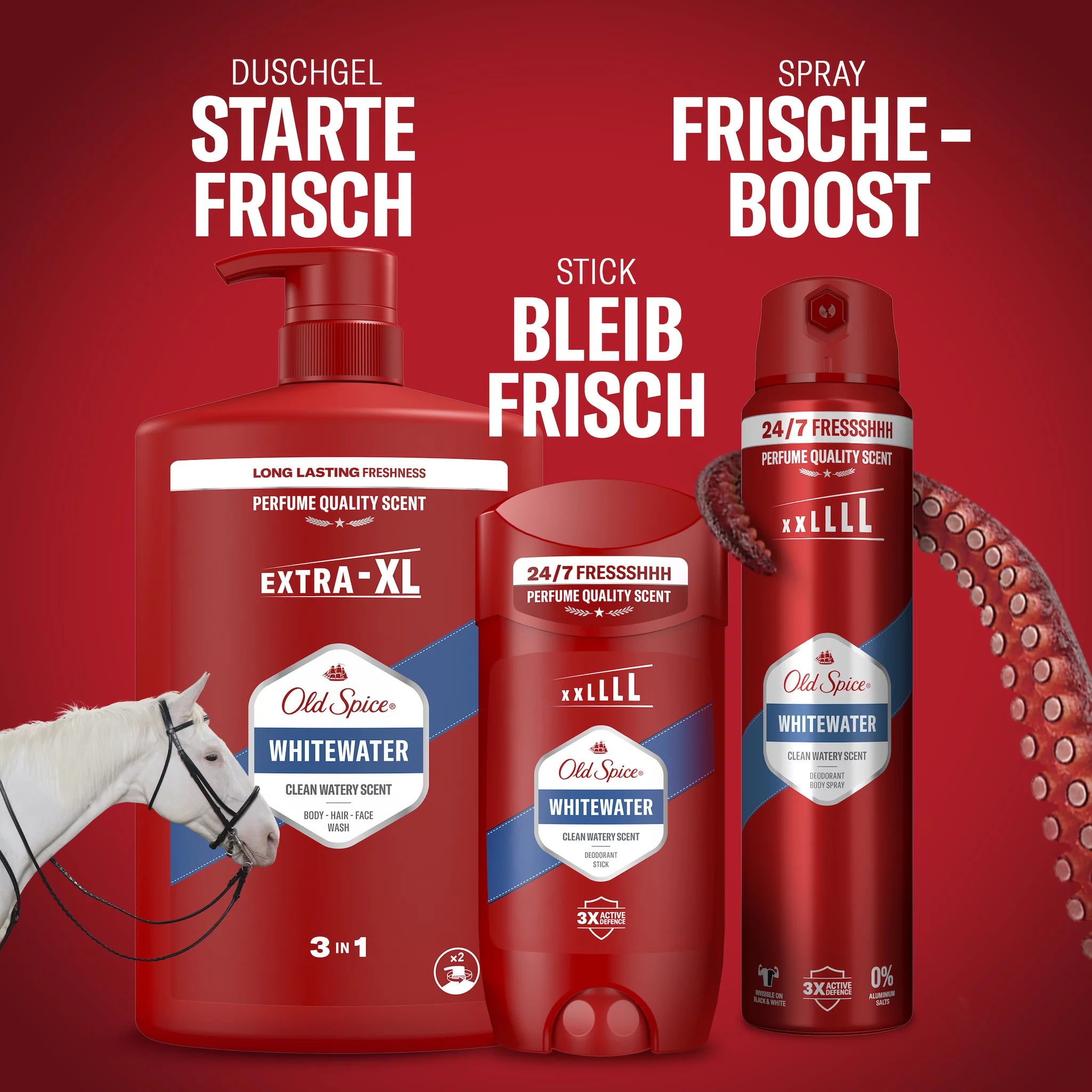 Old Spice 3-in-1 Duschgel Whitewater 1L