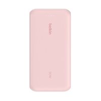 Belkin BoostCharge - Powerbank - mit integriertem Kabel - 20000 mAh - 30 Watt - PD - 3 Ausgabeanschlussstellen (2 x USB-C, USB)