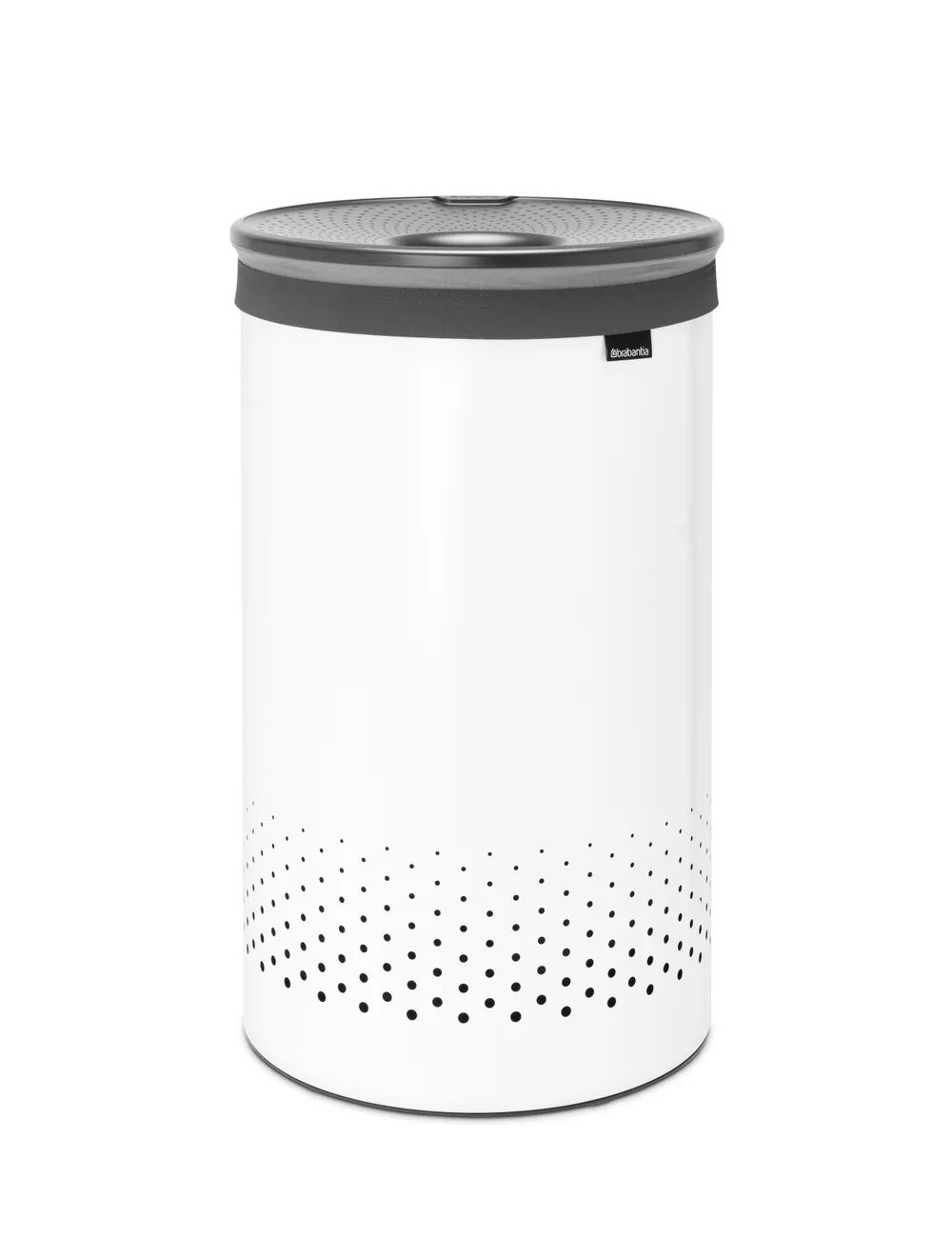 Brabantia Wäschebox 60L, Kunststoffdeckel - White
