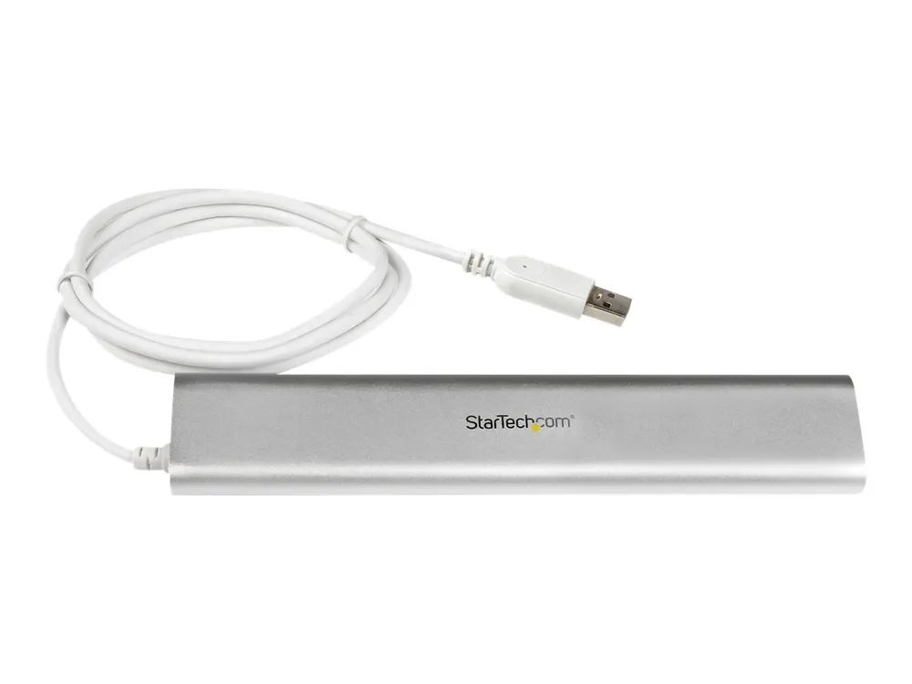 StarTech.com 7 Port kompakter USB 3.0 Hub mit eingebautem Kabel