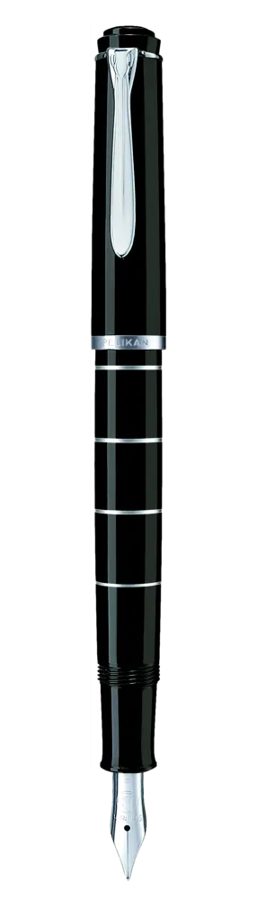 Pelikan Füllhalter Classic 215 Schwarz-Ringe F im Etui