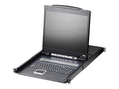 ATEN CL1308N - KVM-Konsole mit KVM-Switch - 8 Anschlüsse - PS/2, USB - Deutsch - 48.3 cm (19")