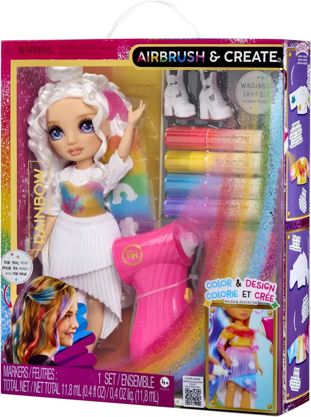 MGA Entertainment RAH Air Brush & Create Fashion Doll purp