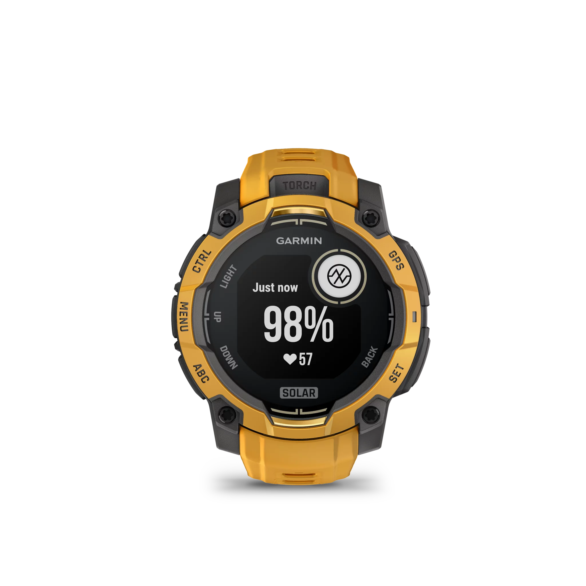 Garmin Instinct 3 Solar, 45mm Grau/Sunburst mit Silikon-Wechselarmband 22mm 