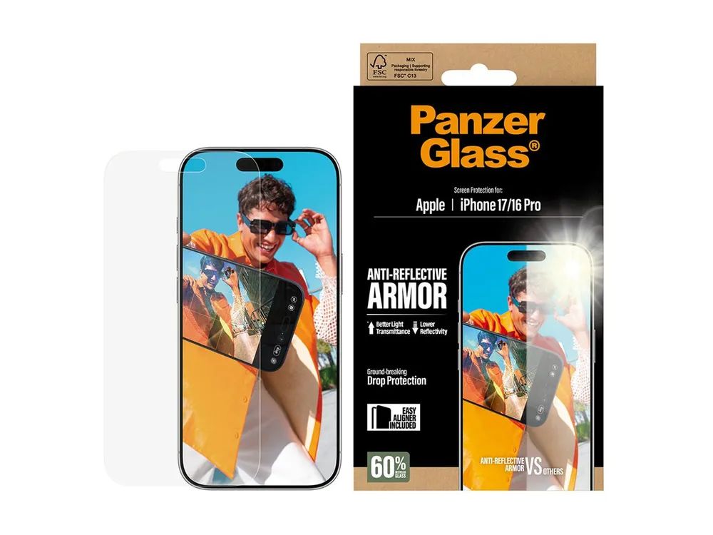 PanzerGlass Anti-Reflective Armor Screen Protector iPhone 17/16 Pro