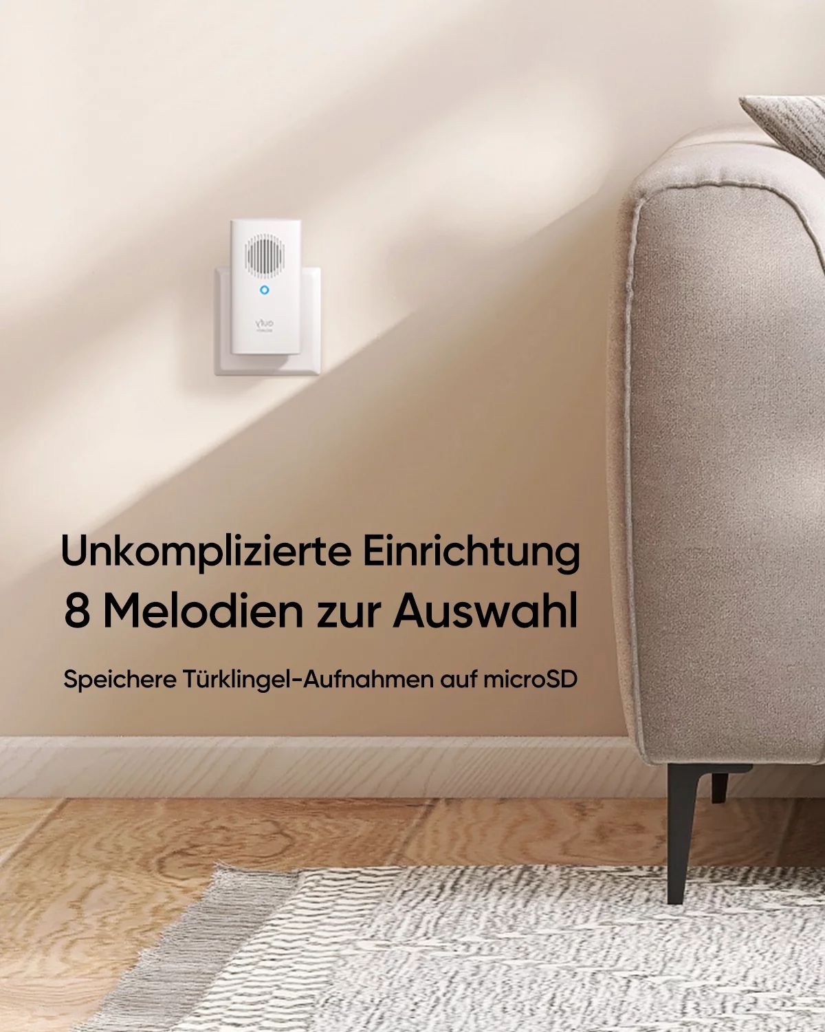 eufy Zusatzklingel/Türgong (Add-On Chime) für Türklingel