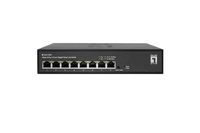 LevelOne Hilbert 10” 8-Port Gigabit Smart Lite Switch - 8 x Gigabit RJ45 (10/100/1000) - Managed - L2 - Gigabit Ethernet (10/100/1000) - Vollduplex - Rack-Einbau