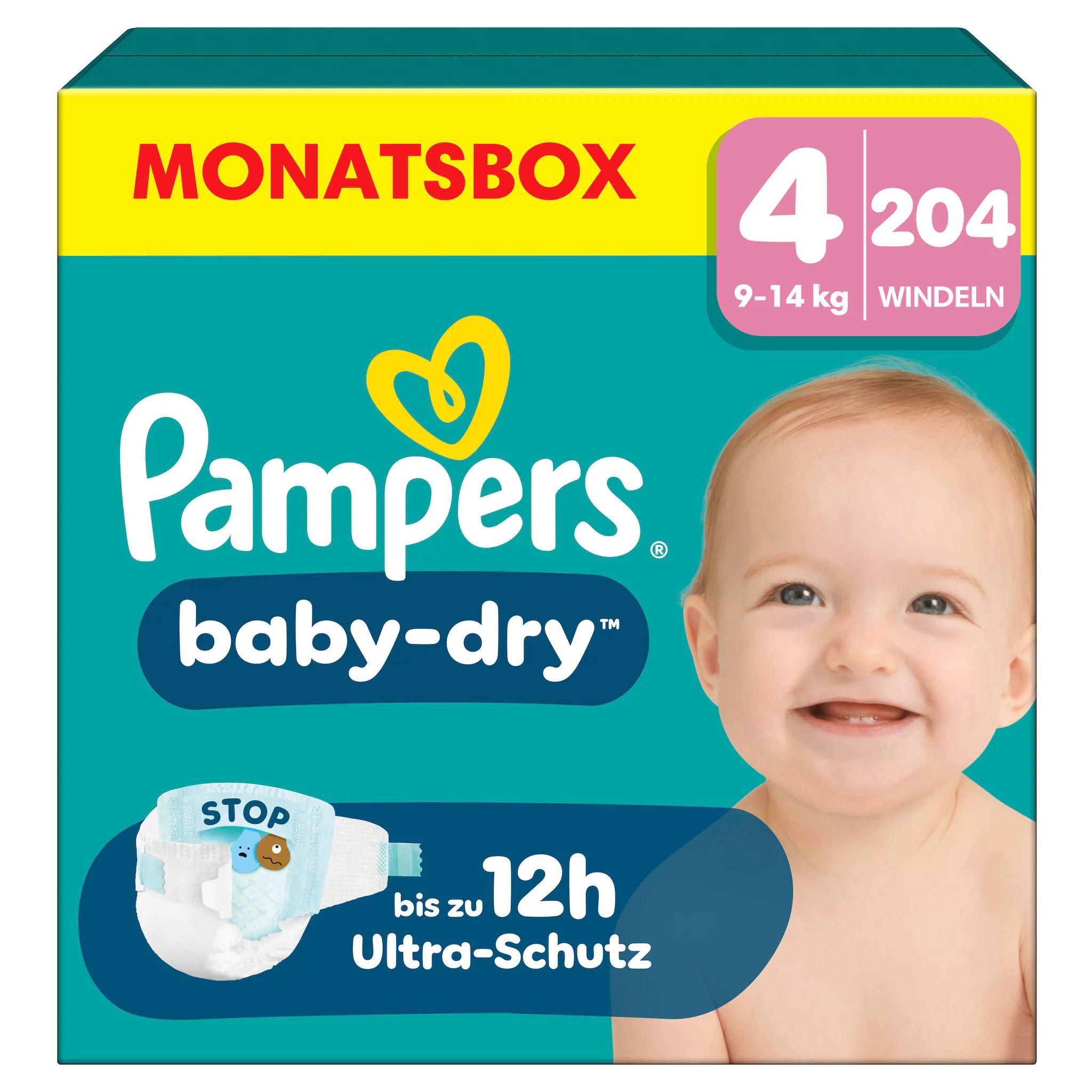 Pampers Baby Dry Gr. 4 Maxi 9-14kg 