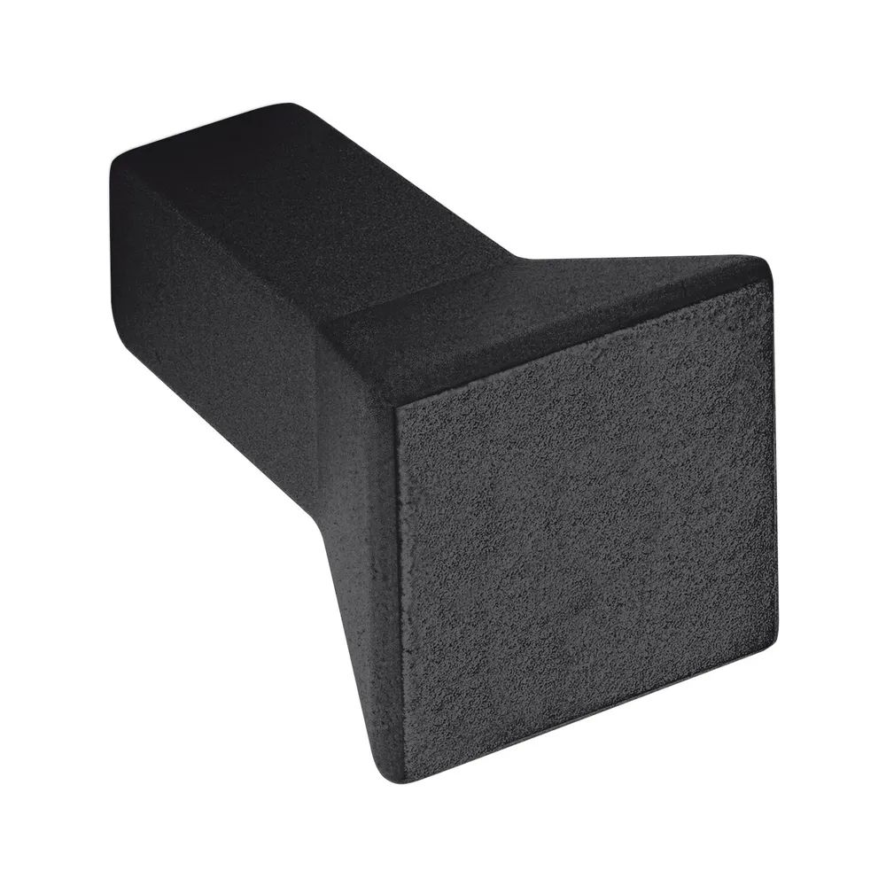 Siro Knopf Flora Breite 15 mm, Tiefe 24 mm, ZN schwarz matt