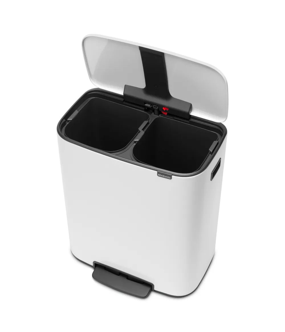 Brabantia Bo Treteimer, 2 x 30L - White