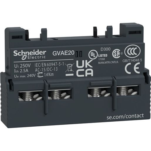 Schneider Electric HILFSKONTAKT 2S FRONTAL GVAE20 / SCHN.E GVAE20