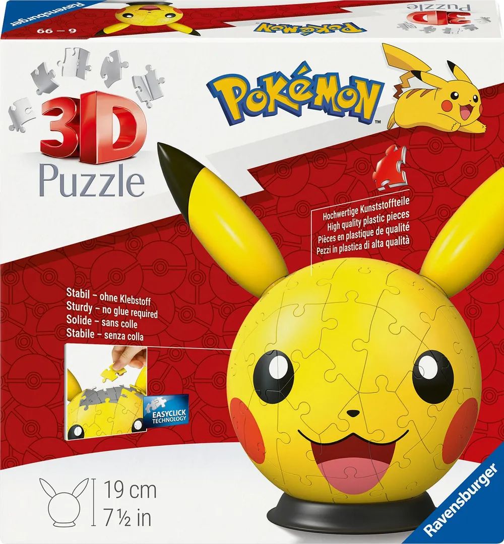 Ravensburger Verlag GmbH Pz. -Ball Pokémon Pikachu mit Ohren