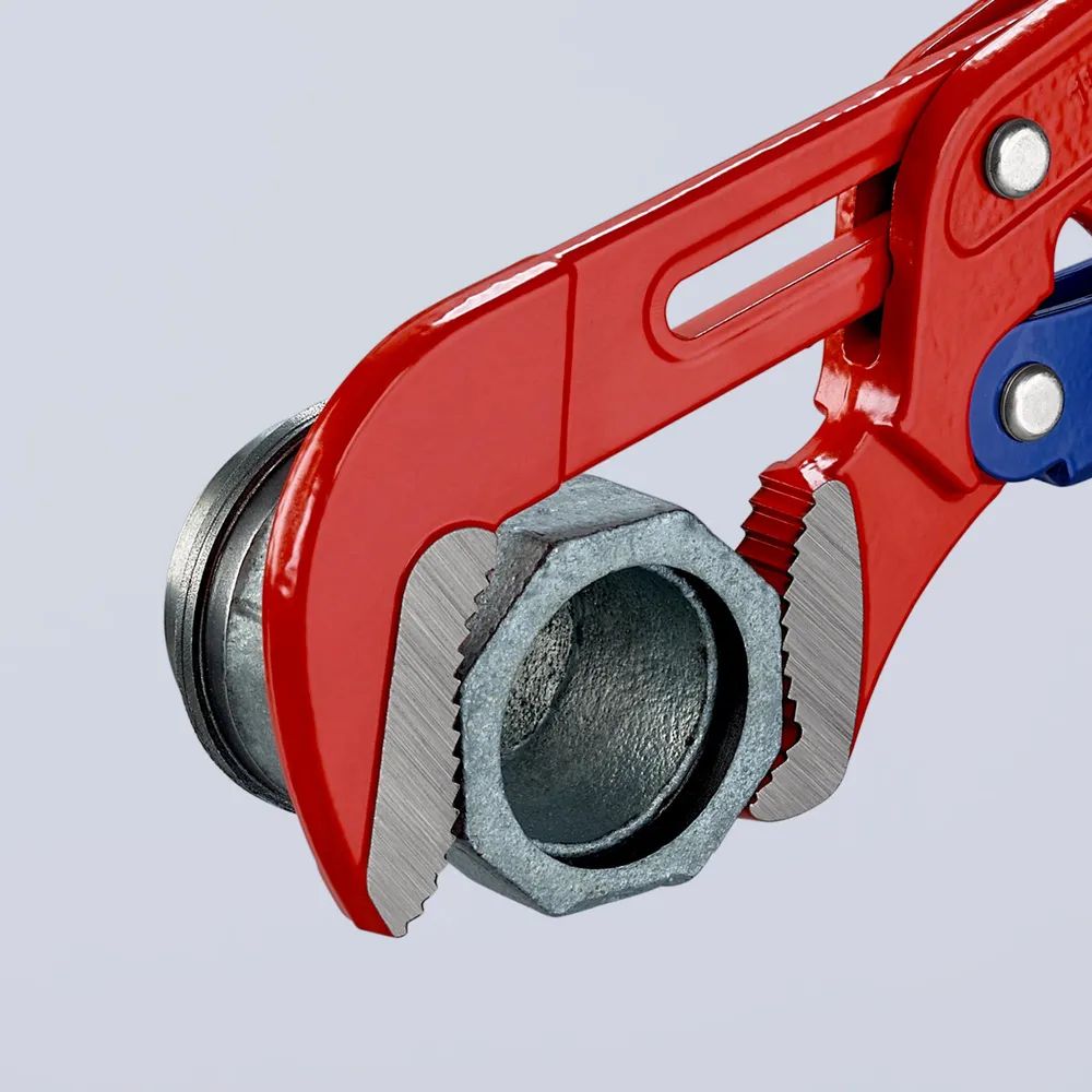 KNIPEX Rohrzange S-Maul mit Schnelleinstellung rot pulverbeschichtet 420 mm