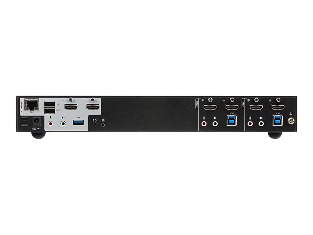 ATEN CS1842 - 4096 x 2160 Pixel - 4K Ultra HD - Rack-Einbau - 3,17 W - 1U - Schwarz