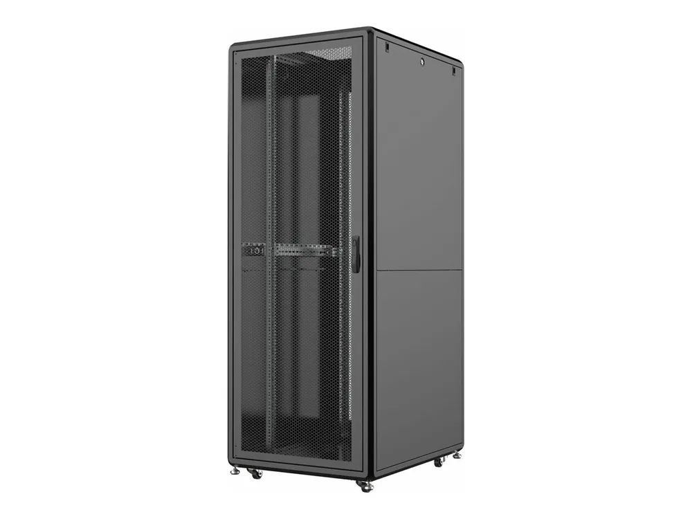 Lanview by Logon Server Line - Schrank - 80 x 100 - freistehend - Schwarz, RAL 9005 - 42HE - 48.3 cm (19")