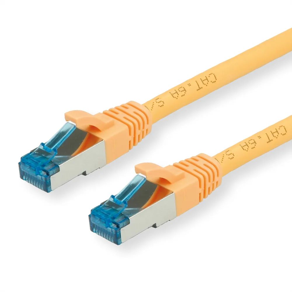 VALUE Patchkabel Cat.6A (Class EA) S/FTP (PiMF), LSOH, gelb, 7 m