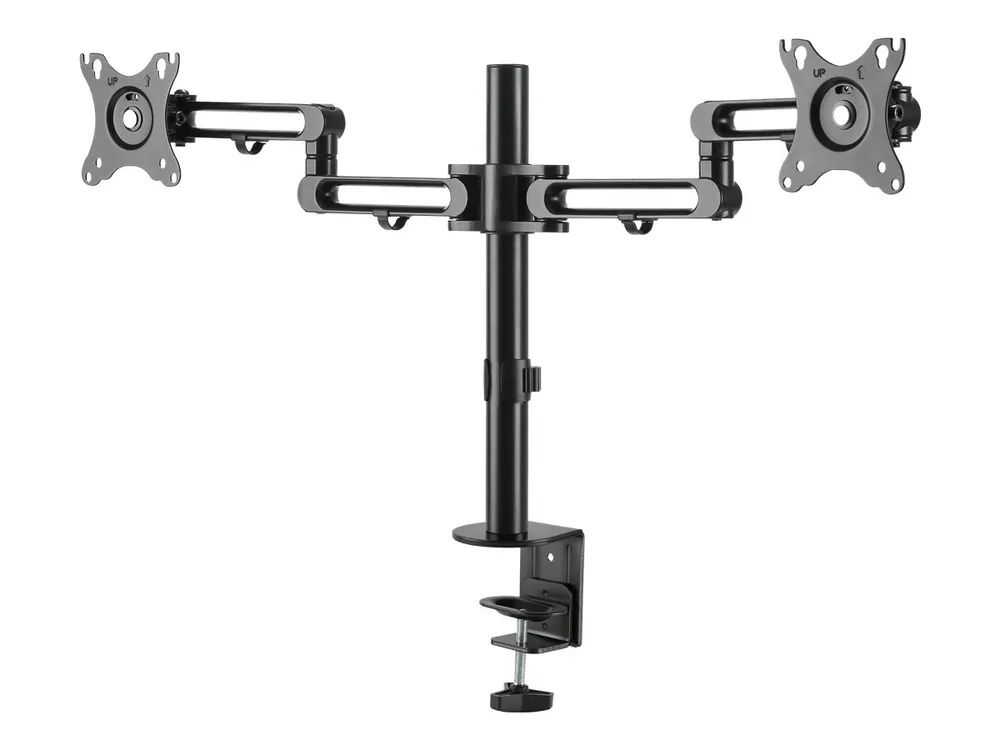 StarTech.com ARMDUAL3 Doppel Monitorarm zur Tischmontage (Gelenkarme für bis zu 32-Zoll-VESA Bildschirme, Monitorhalterung)