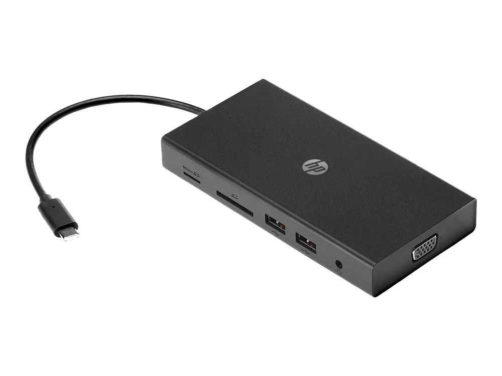 HP Travel Hub - Port Replicator - USB-C - VGA, HDMI