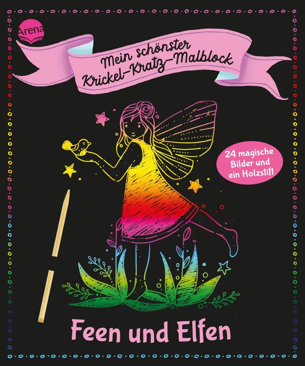 Arena Verlag GmbH Schönster KrickelKratz-Malblock Feen Elf