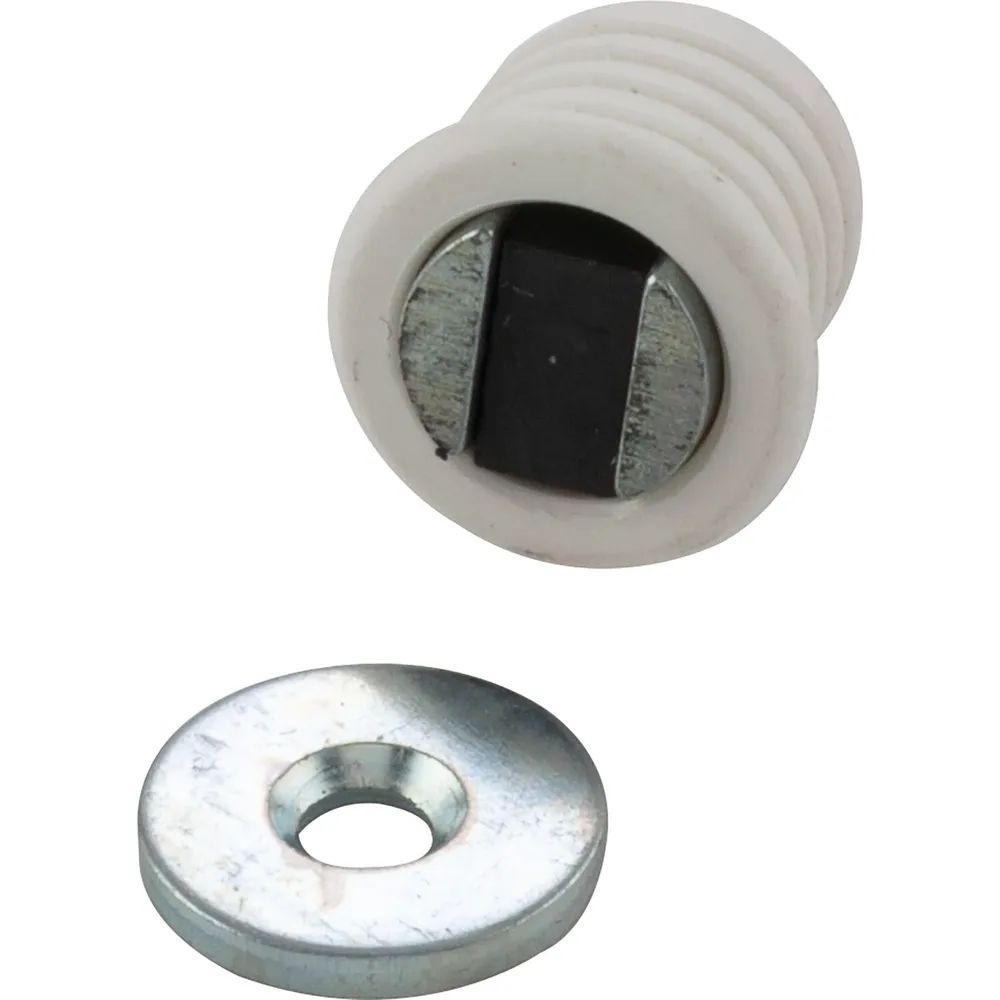 MACO Einbohrmagnetschnapper Type 14, Ø 14mm, Kunststoff weiß