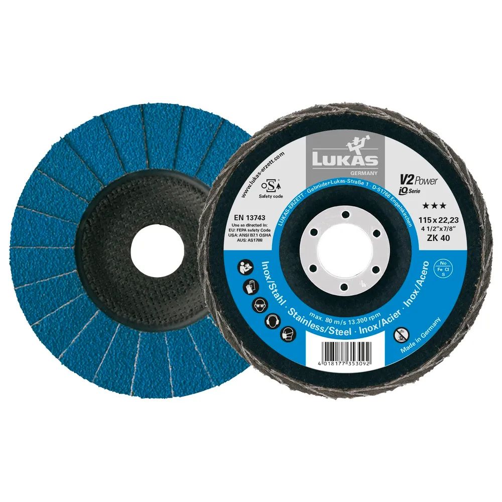 LUKAS Schleiflamellenteller V2 Power Z Power ø 115 mm Korn 60