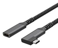 S/CONN maximum connectivity USB-C Verlängerungskabel> Buchse 3.2 90° PD Textil - Kabel - Digital/Daten