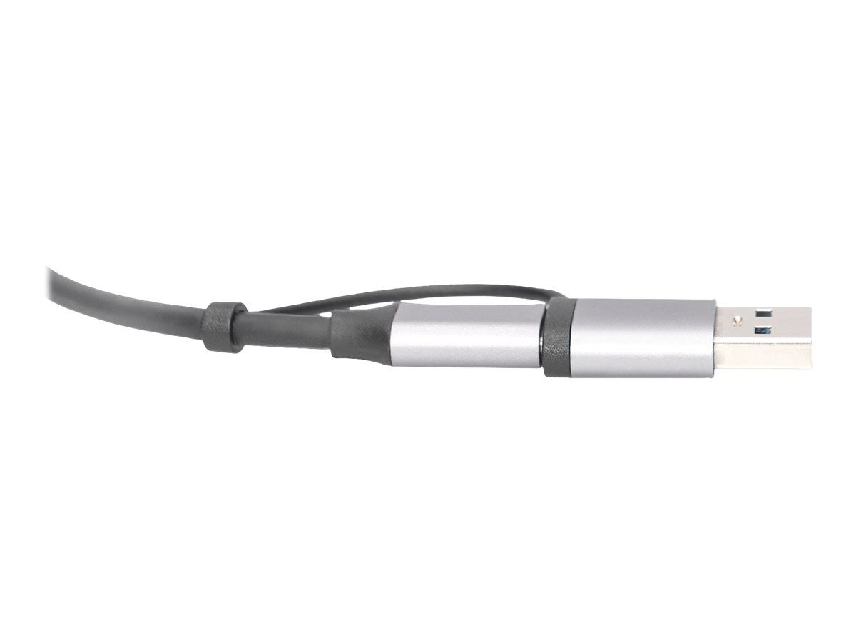DIGITUS USB Type-C Gigabit Ethernet Adapter 2.5G, USB-C + USB A (USB3.1/3.0)