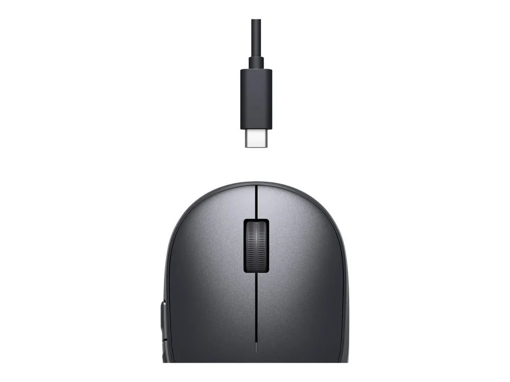 Dell Pro 7 MS746 - Maus - wiederaufladbar, kompakt - rechts- und linkshändig - optisch - 5 Tasten - kabellos - 2.4 GHz, Bluetooth - kabelloser Empfänger (USB)