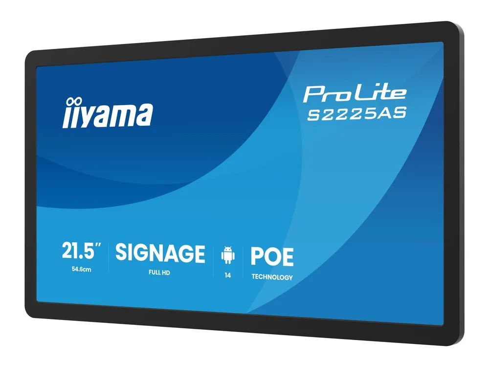 Iiyama 54.6m 21.5" S2225AS-B1P 16 9 M-Touch USB-C IPS