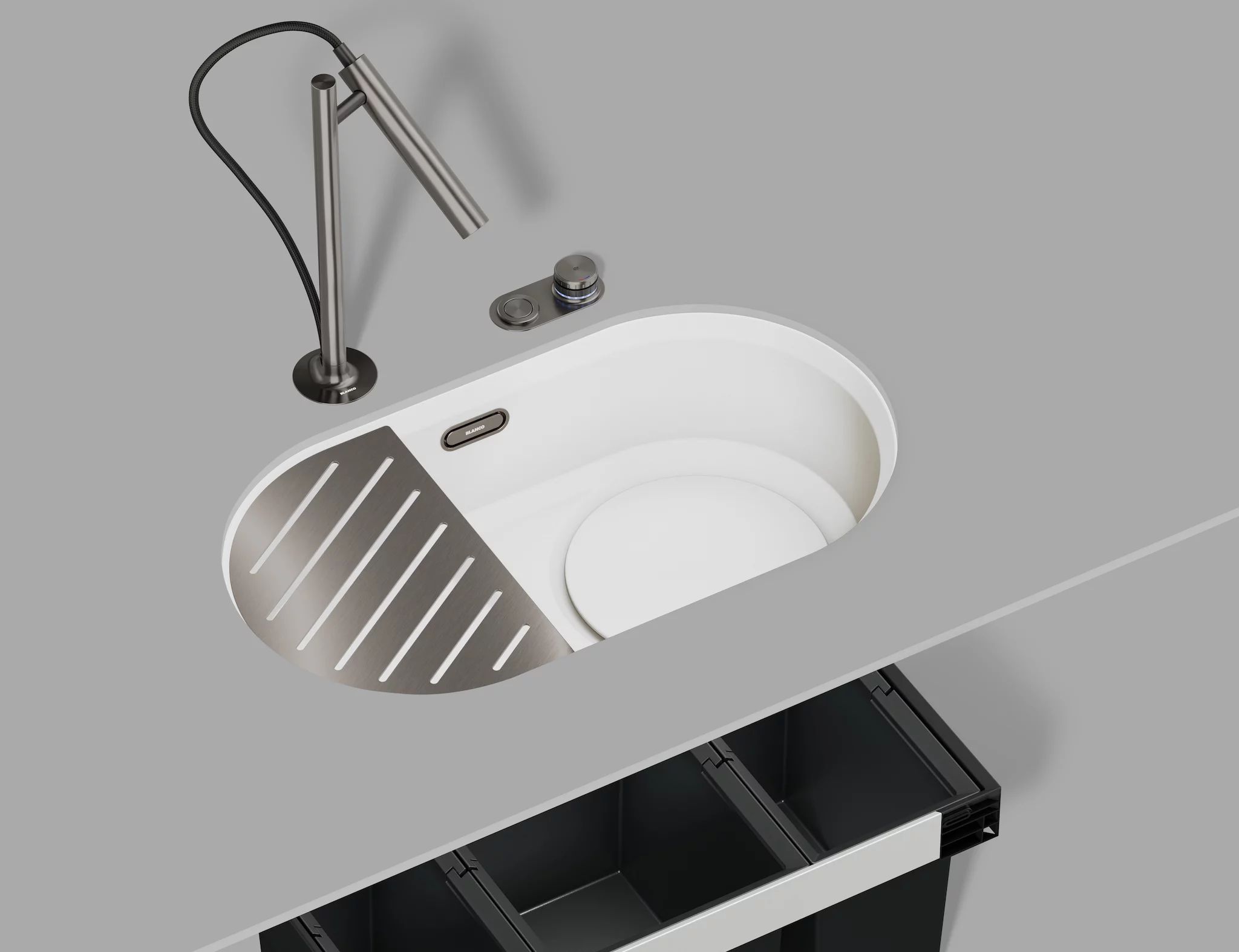 BLANCO OOVALON 700-IF matte white