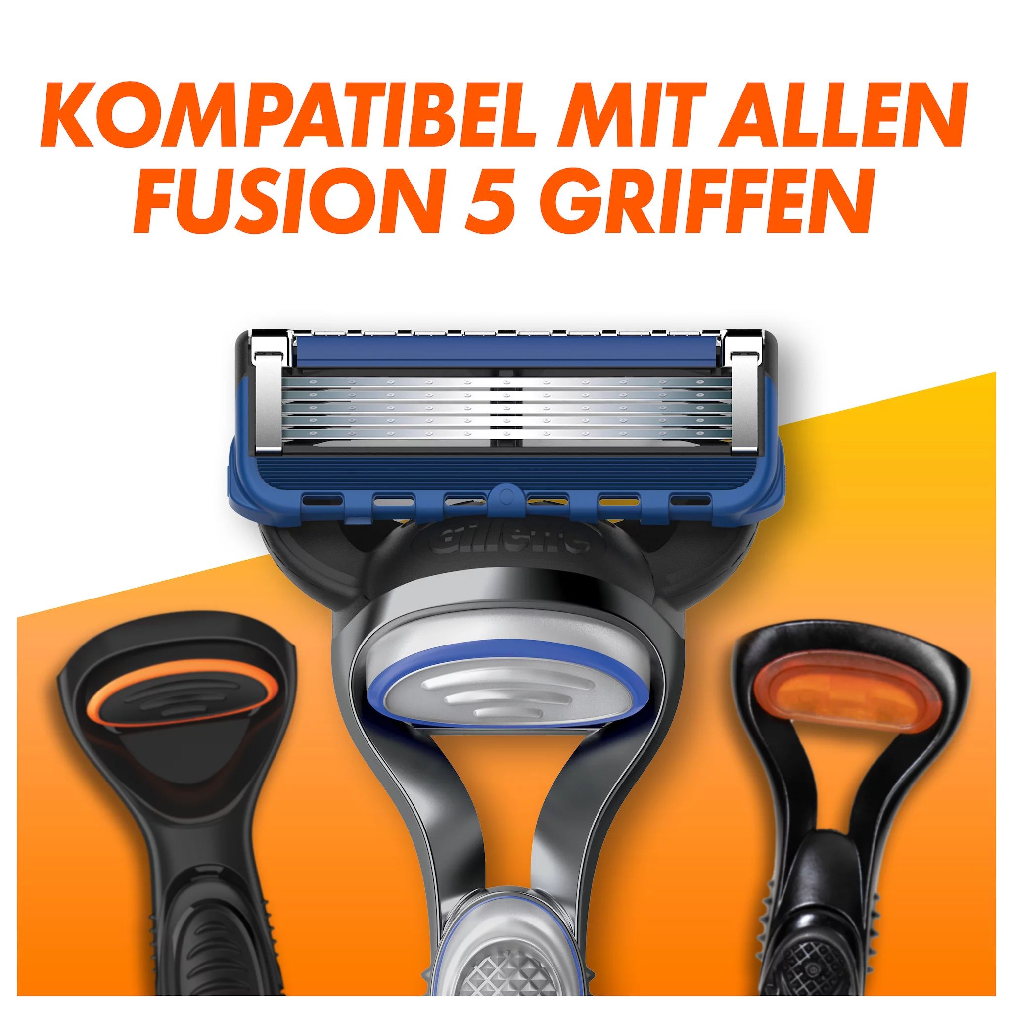 Gillette Fusion 5 Sport Rasierer für Männer + 4 Rasierklingen