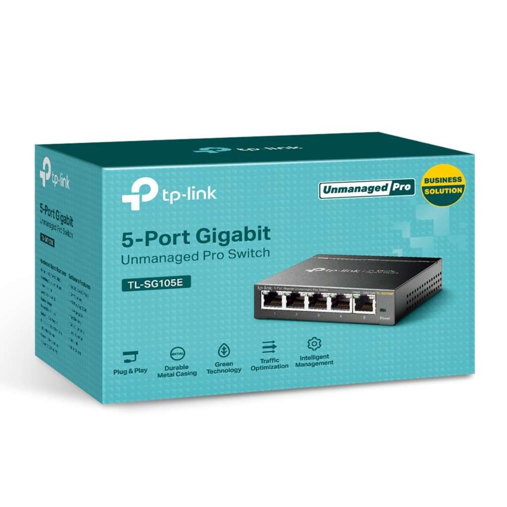 TP-LINK Easy Smart TL-SG105E - Switch - 5 x 10/100/1000