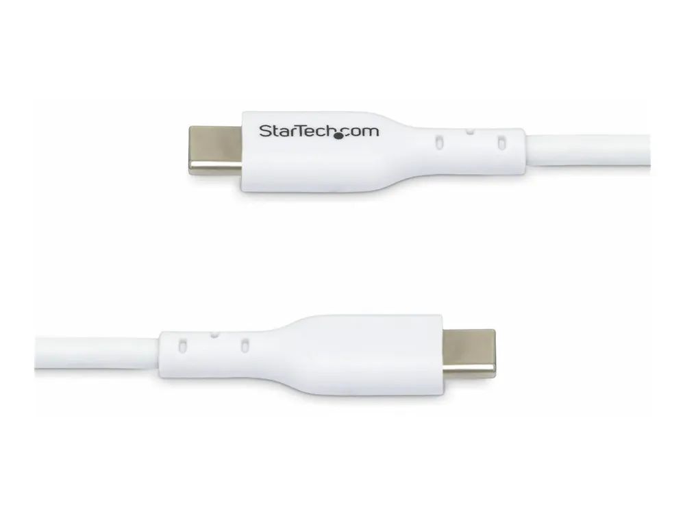 StarTech.com 3m USB-C Schnellladekabel, USBC Laptop Ladekabel 60W PD,Weiß - USB-Kabel - 24 pin USB-C (M)